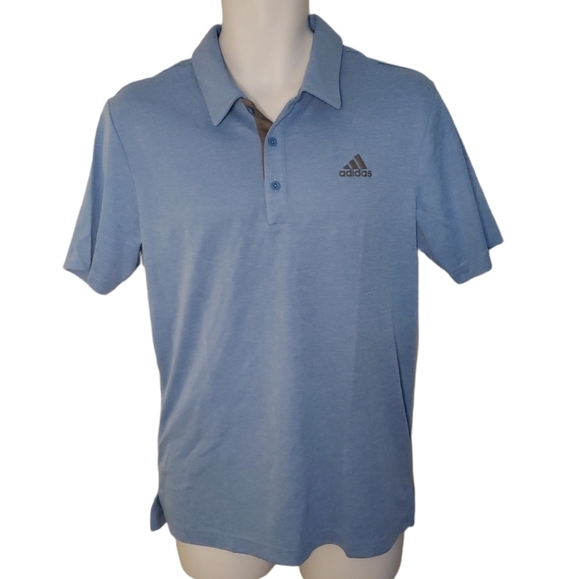 Adidas Golf Performance Stretch Comfort Preppy Gym Workout Sport Polo - Men's - Picture 7 of 11